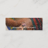 Foto Makeup Artist Eyelashes Brow Roos Gold Small Mini Visitekaartje (Achterkant)