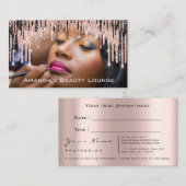 Foto Makeup Artist Roos Brow Wax Appointcard Afsprakenkaartje (Voorkant / Achterkant)