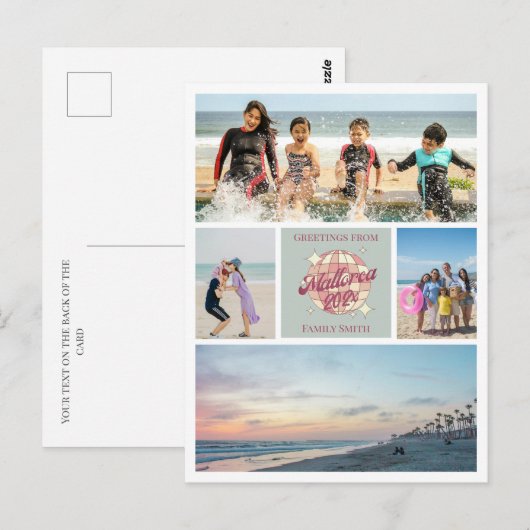  foto Mallorca Familie vakantie Briefkaart (Voorkant / Achterkant)