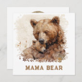 *~* Foto MAMA BEER Ap72 Cub Moederdag Kaart (Voorkant / Achterkant)