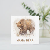 *~* Foto MAMA BEER  Ap72 Platte Moederdag kaart (Staand voorkant)