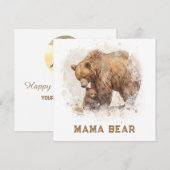 *~* Foto MAMA BEER Ap72 Vlakke Moederdag Kaart (Voorkant / Achterkant)