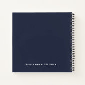 Foto Mannelijk Afstuderen 2025 Party Navy Guest Bo Notitieboek (Achterkant)