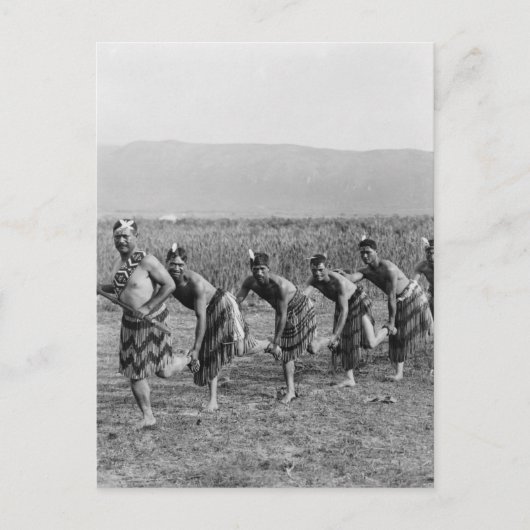 Foto Maori War Dance Briefkaart (Voorkant)