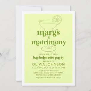 Foto Margs & Matrimony Cocktail Bachelorette Kaart