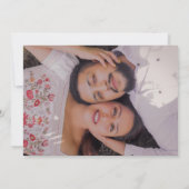 Foto Marine Blauw Bruiloft Save The Date (Achterkant)