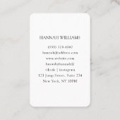 Foto, Marmer, Witgoud, Salon Visitekaartje (Achterkant)