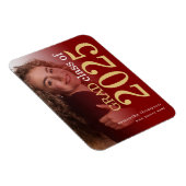 Foto Maroon Gold 2025 Afstuderen Aankondiging Magneet (Rechterzijde)