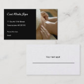 Foto massagehanden afsprakenkaartje (Voorkant / Achterkant)