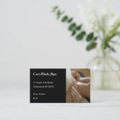 Foto massagehanden afsprakenkaartje (Staand voorkant)