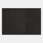 Foto: Mat Faux Silver, Gold Glitter Stippen Inpakpapier Vel (Voorkant 3)