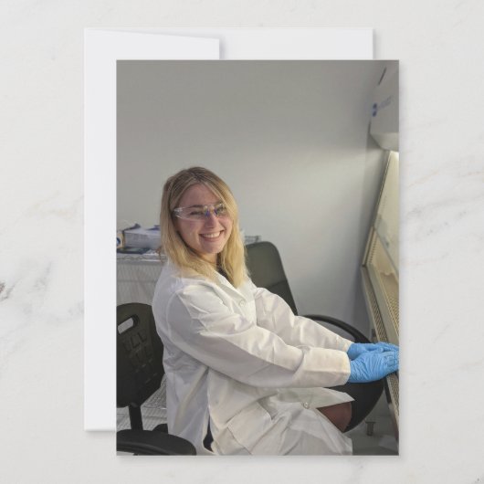 Foto MD Doctor of Medicine Physician Afstuderen Kaart (Achterkant)