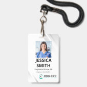 Foto medische kantoor ID-badge Badge (Voorzijde met lanyard)