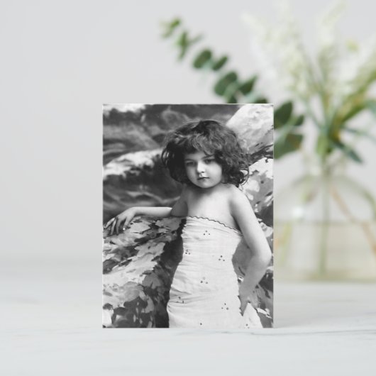  foto " meisje" briefkaart (Staand voorkant)