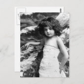  foto " meisje" briefkaart (Voorkant / Achterkant)