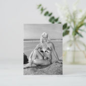  foto ● meisje Cocoa Beach Florida Briefkaart (Staand voorkant)