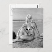  foto ● meisje Cocoa Beach Florida Briefkaart (Voorkant / Achterkant)