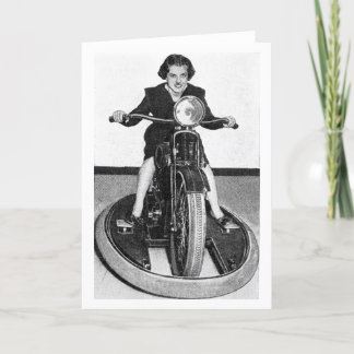  foto - Meisje op de fiets Kaart