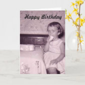  foto meisje Verjaardagskaarten Kaart (Gele Bloem)