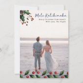 Foto Mele Kalikimaka Merry Christmas Hawaian Feestdagenkaart (Voorkant)