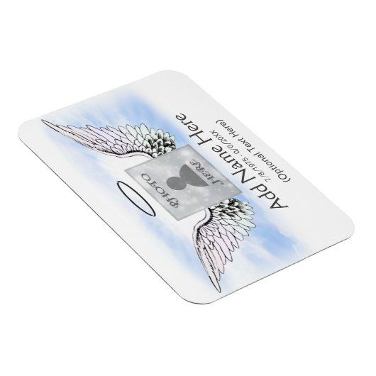 Foto Memorial Angel Wings Magneet (Rechterzijde)