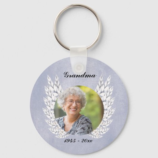 Foto Memorial Beauful Angel WIngs Keepomwille Sleutelhanger (Voorkant)