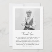 Foto Memorial begrafenis - 15 foto collage Bedankkaart (Achterkant)