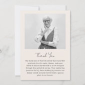 Foto Memorial begrafenis - 15 foto collage Bedankkaart (Achterkant)