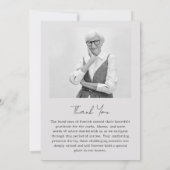 Foto Memorial begrafenis - 15 foto collage Bedankkaart (Achterkant)