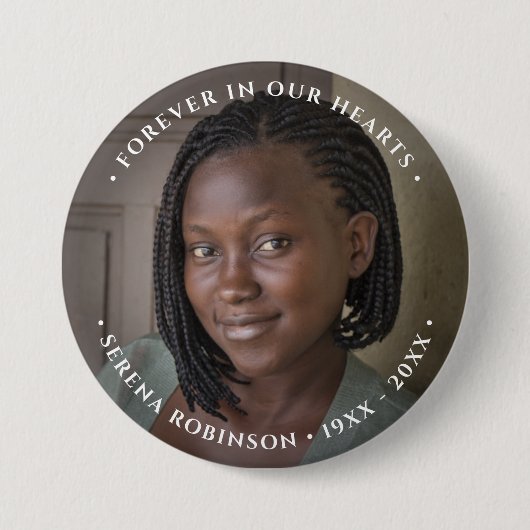 Foto Memorial Buttonnen Ronde Button 7,6 Cm (Voorkant)