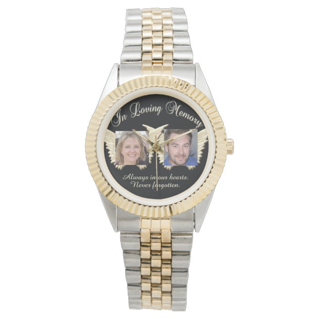Foto Memorial Custom Watch Horloge (Voorkant)