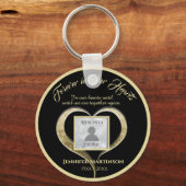 Foto Memorial Forever in Ons hart Sleutelhanger (Voorkant)