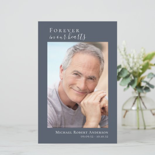 Foto Memorial Funeral Celebration of Life Programm (Staand voorkant)