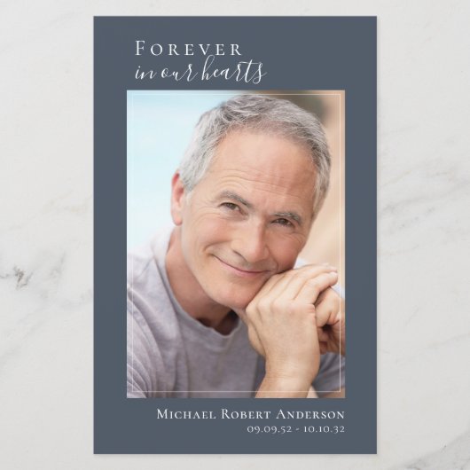 Foto Memorial Funeral Celebration of Life Programm (Voorkant)