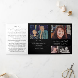 Foto Memorial Funeral Celebration of Life Programm Drieluik Programma