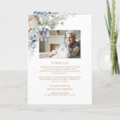 Foto Memorial Funeral Celebration of Life Programm Programma (Achterkant)