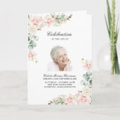 Foto Memorial Funeral Celebration of Life Programm Programma (Voorkant)