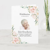 Foto Memorial Funeral Celebration of Life Programma (Voorkant)