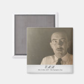 Foto Memorial Funeral Monogram Magneet (Voorkant / Achterkant)