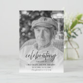 Foto Memorial Funeral Order of Service Goedkoop Programmakaart (Staand voorkant)