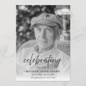 Foto Memorial Funeral Order of Service Goedkoop Programmakaart (Voorkant)