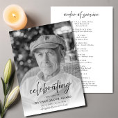 Foto Memorial Funeral Order of Service Goedkoop Programmakaart