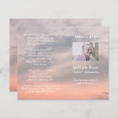 Foto Memorial Funeral Order of Service Programme (Voorkant / Achterkant)