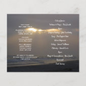 Foto Memorial Funeral Order of Service Programme (Achterkant)