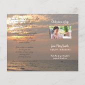 Foto Memorial Funeral Order of Service Programme (Voorkant)