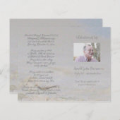 Foto Memorial Funeral Order of Service Programme (Voorkant / Achterkant)