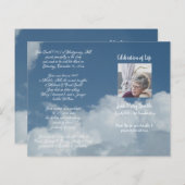 Foto Memorial Funeral Order of Service Programme (Voorkant / Achterkant)