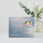 Foto Memorial Funeral Order of Service Programme (Staand voorkant)