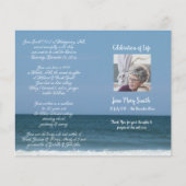 Foto Memorial Funeral Order of Service Programme (Voorkant)