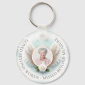 Foto Memorial Funeral Sleutelhanger (Achterkant)